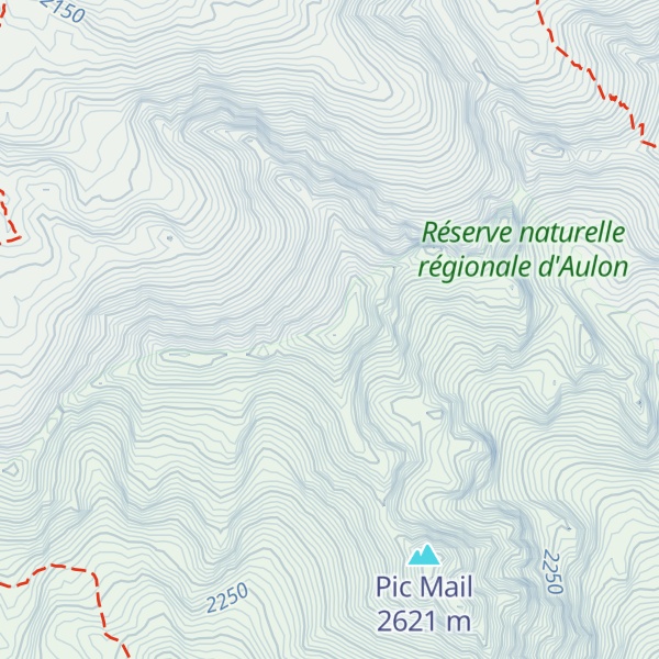 Map of Pic d'Aulon