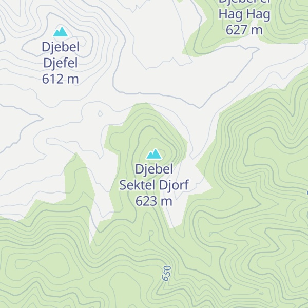 Map of Djebel Sektel Djorf