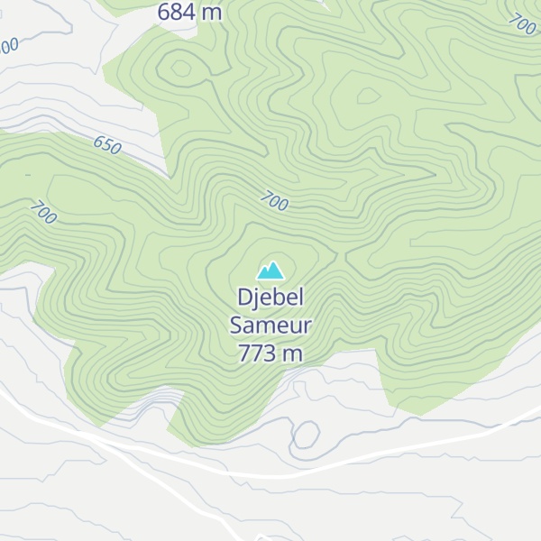 Map of Djebel Sameur