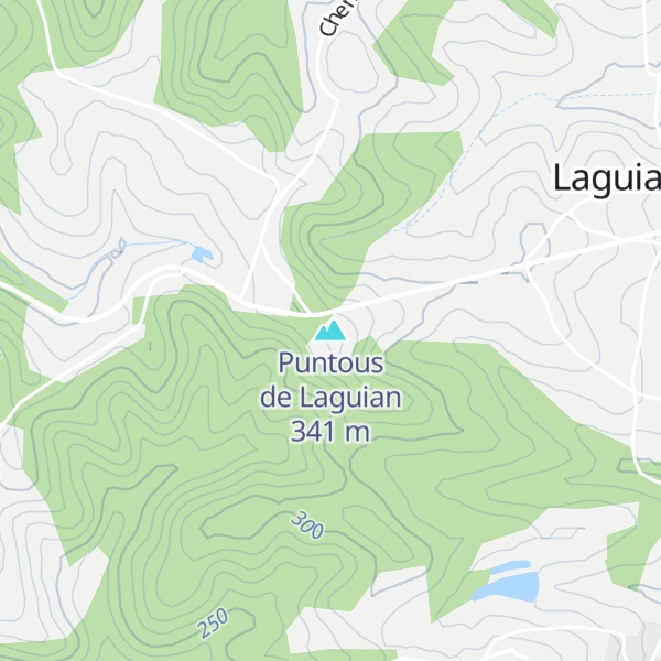 Map of Puntous de Laguian