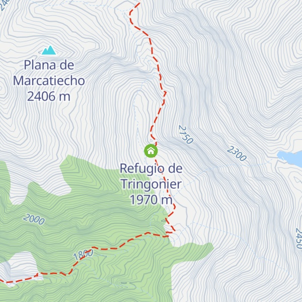 Map of Refugio de Tringonier