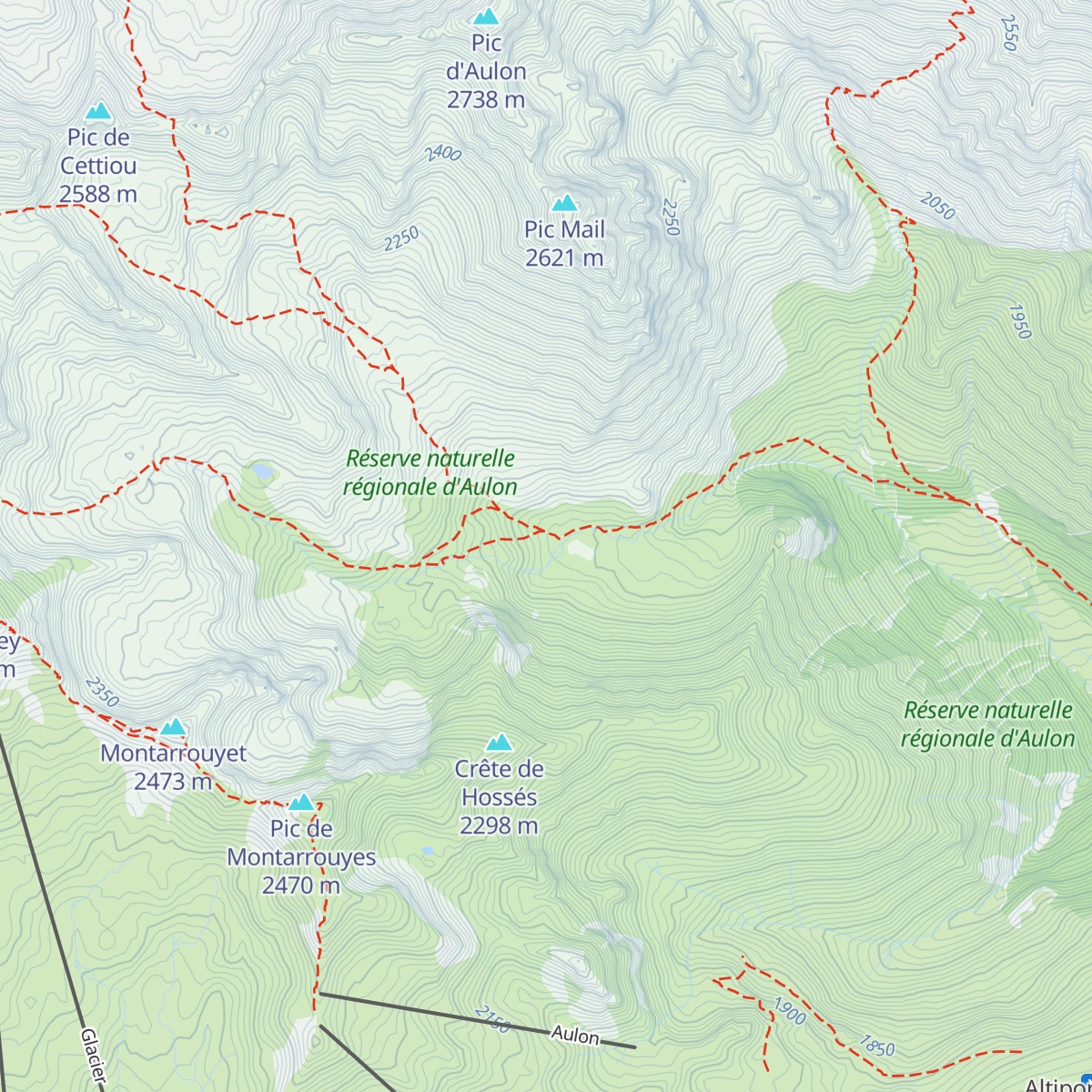 Cabane Auloueilh map