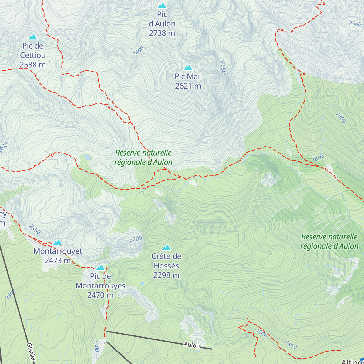 Cabane Auloueilh map
