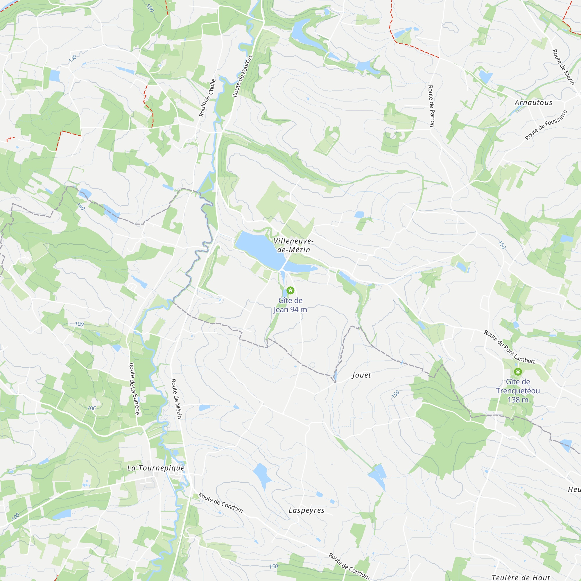 Gîte de Jean map