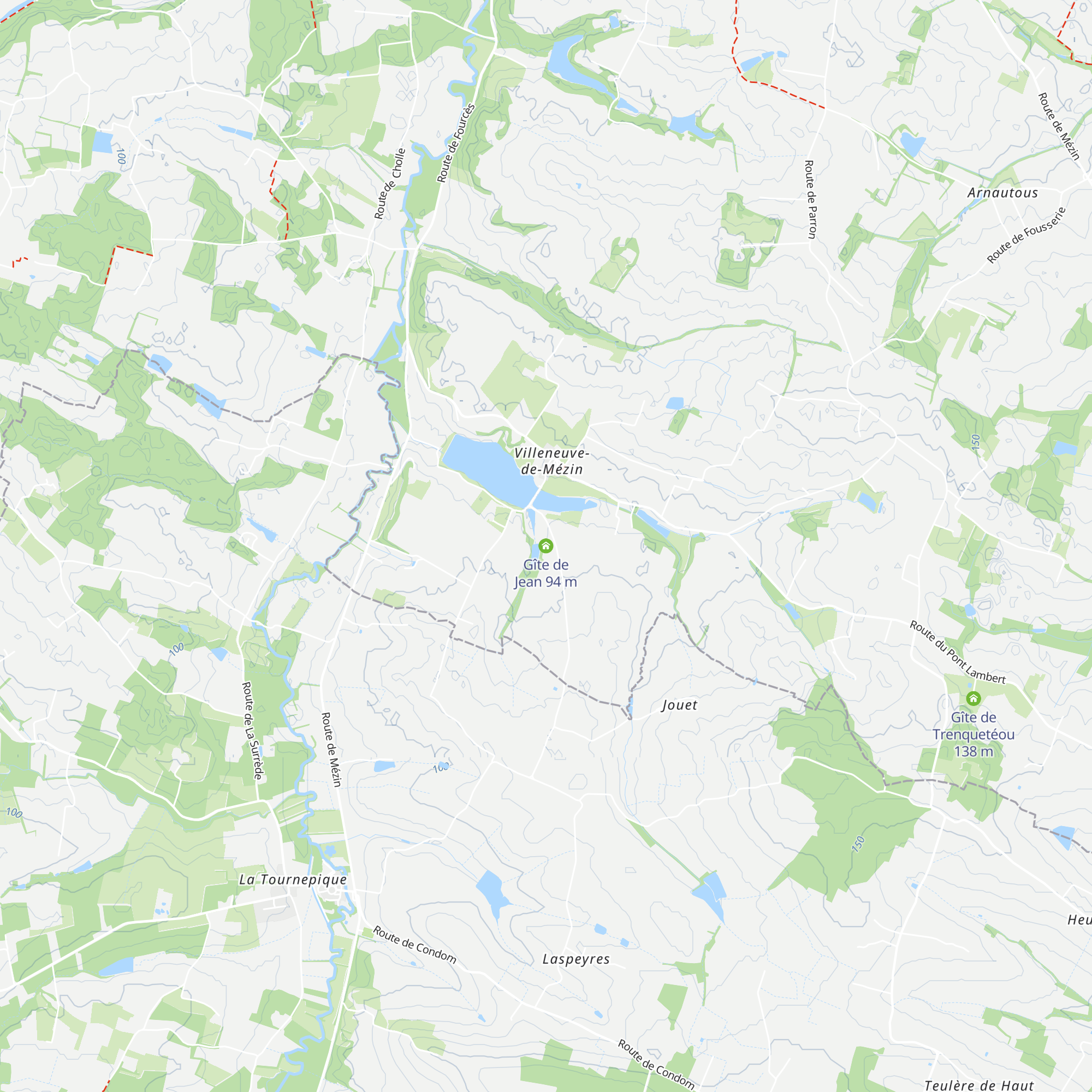 Gîte de Jean map