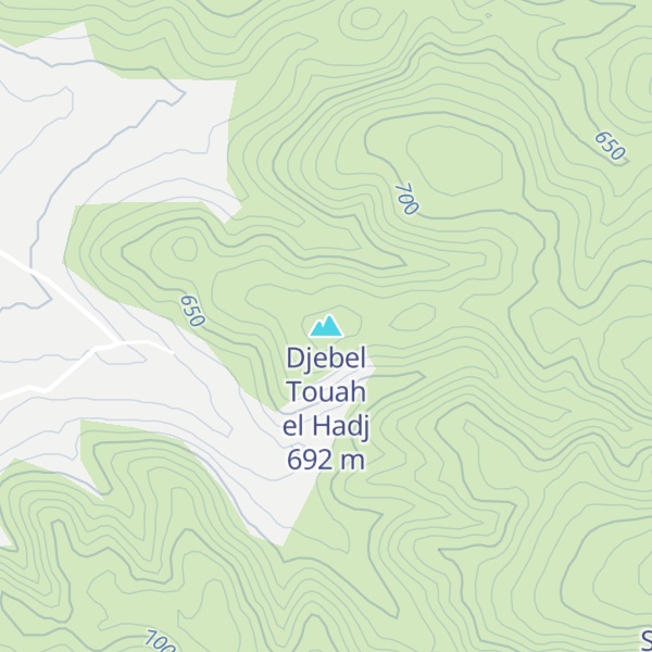 Map of Djebel Touah el Hadj