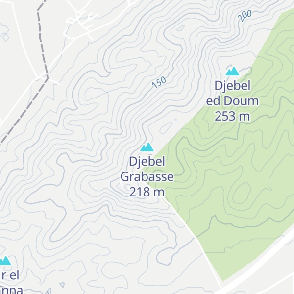 Map of Djebel Grabasse