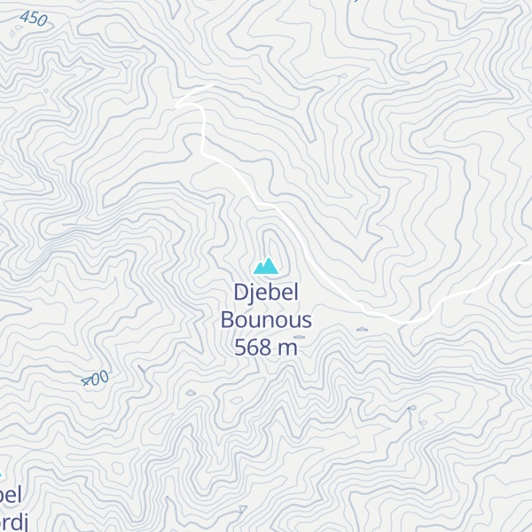 Map of Djebel Bounous