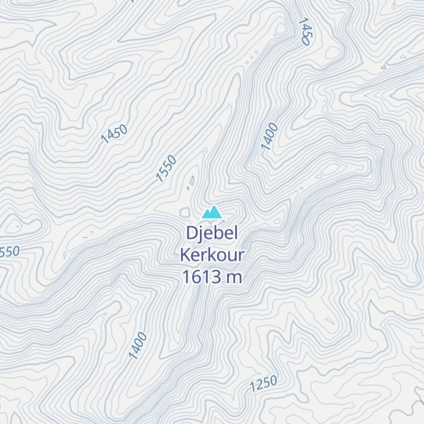 Map of Djebel Kerkour