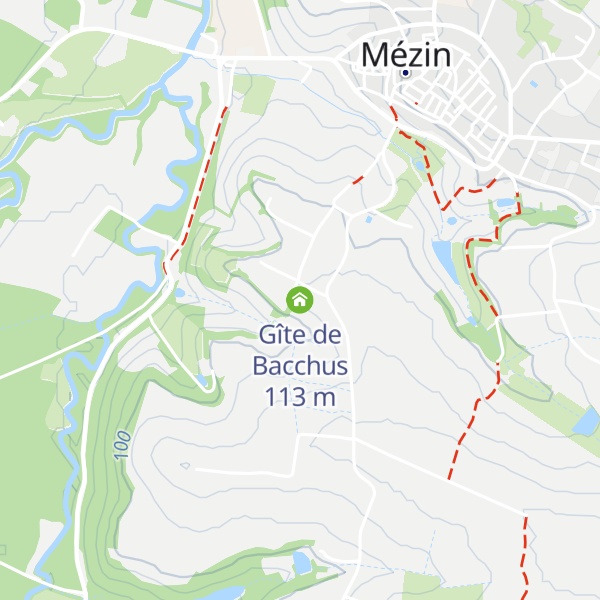 Map of Gîte de Bacchus