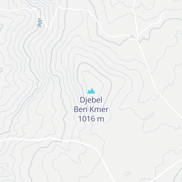 Map of Djebel Ben Kmer