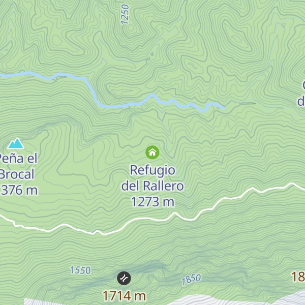 Map of Refugio del Rallero