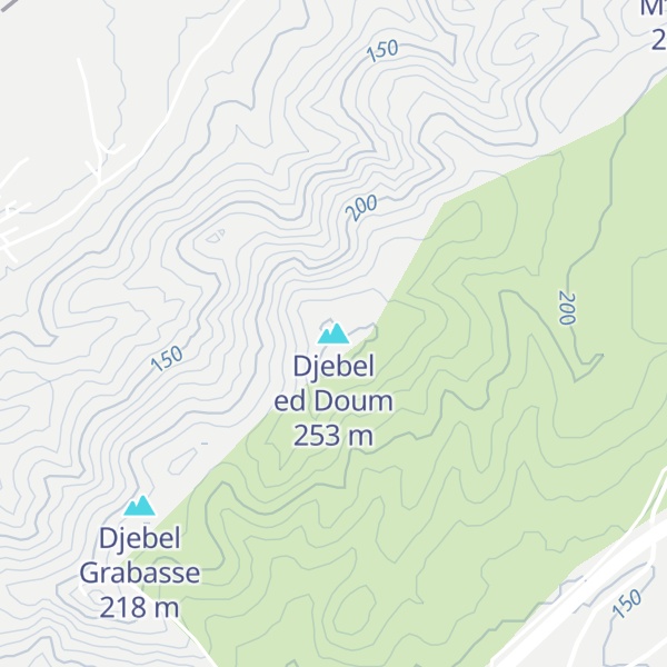Map of Djebel ed Doum