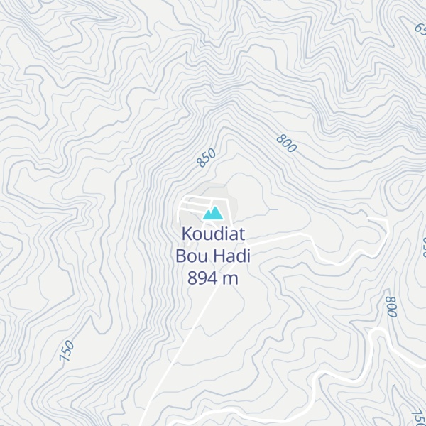Map of Koudiat Bou Hadi