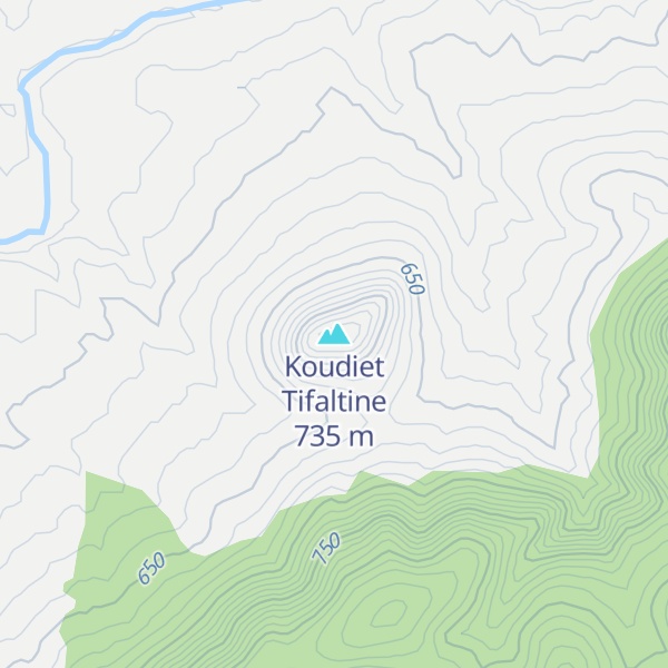 Map of Koudiet Tifaltine