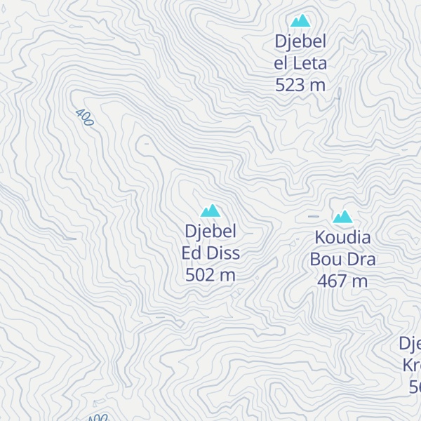 Map of Djebel Ed Diss