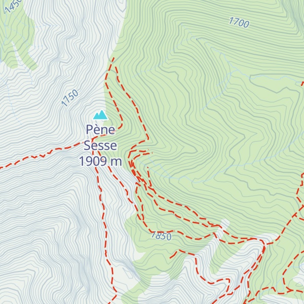 Map of Cabane de l'Aoubère