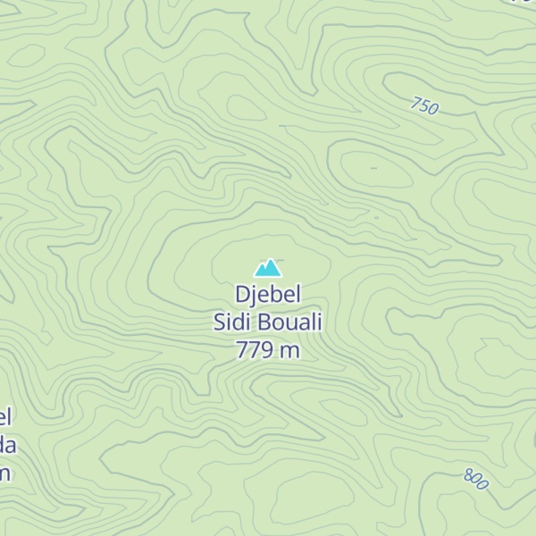 Map of Djebel Sidi Bouali
