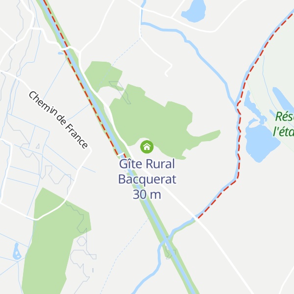 Map of Gîte Rural Bacquerat