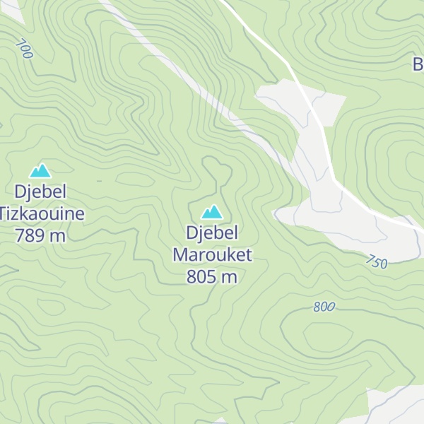 Map of Djebel Marouket