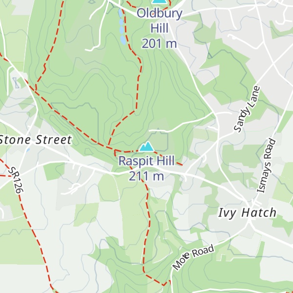 Map of Raspit Hill