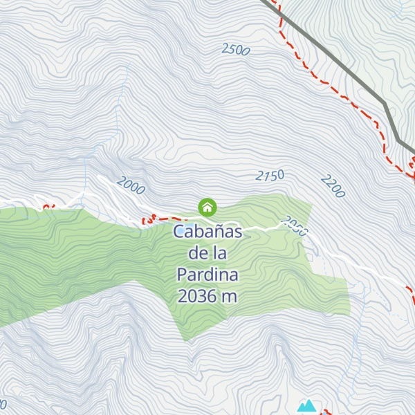 Map of Cabañas de la Pardina
