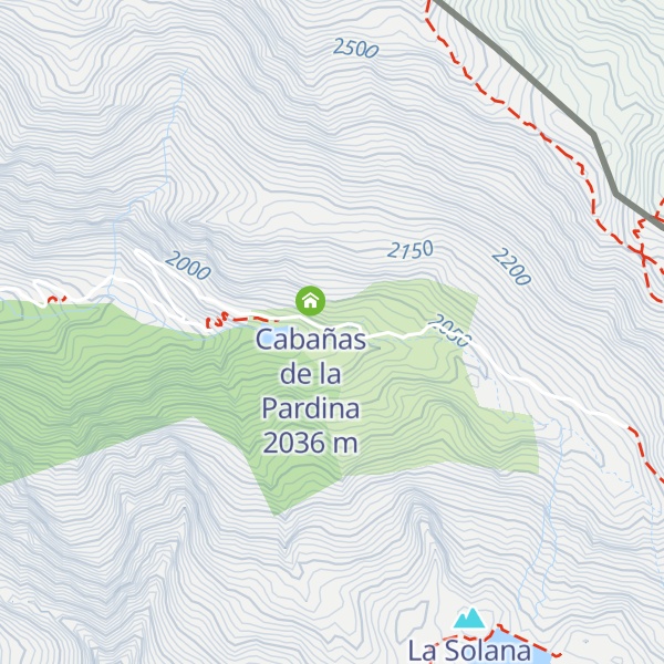 Map of Refugio de Barannetas