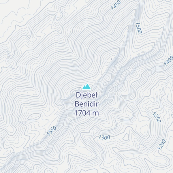Map of Djebel Benidir