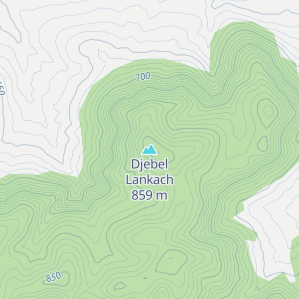 Map of Djebel Lankach