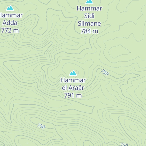 Map of Hammar el Araâr