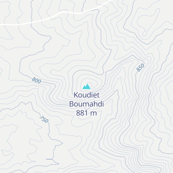 Map of Koudiet Boumahdi