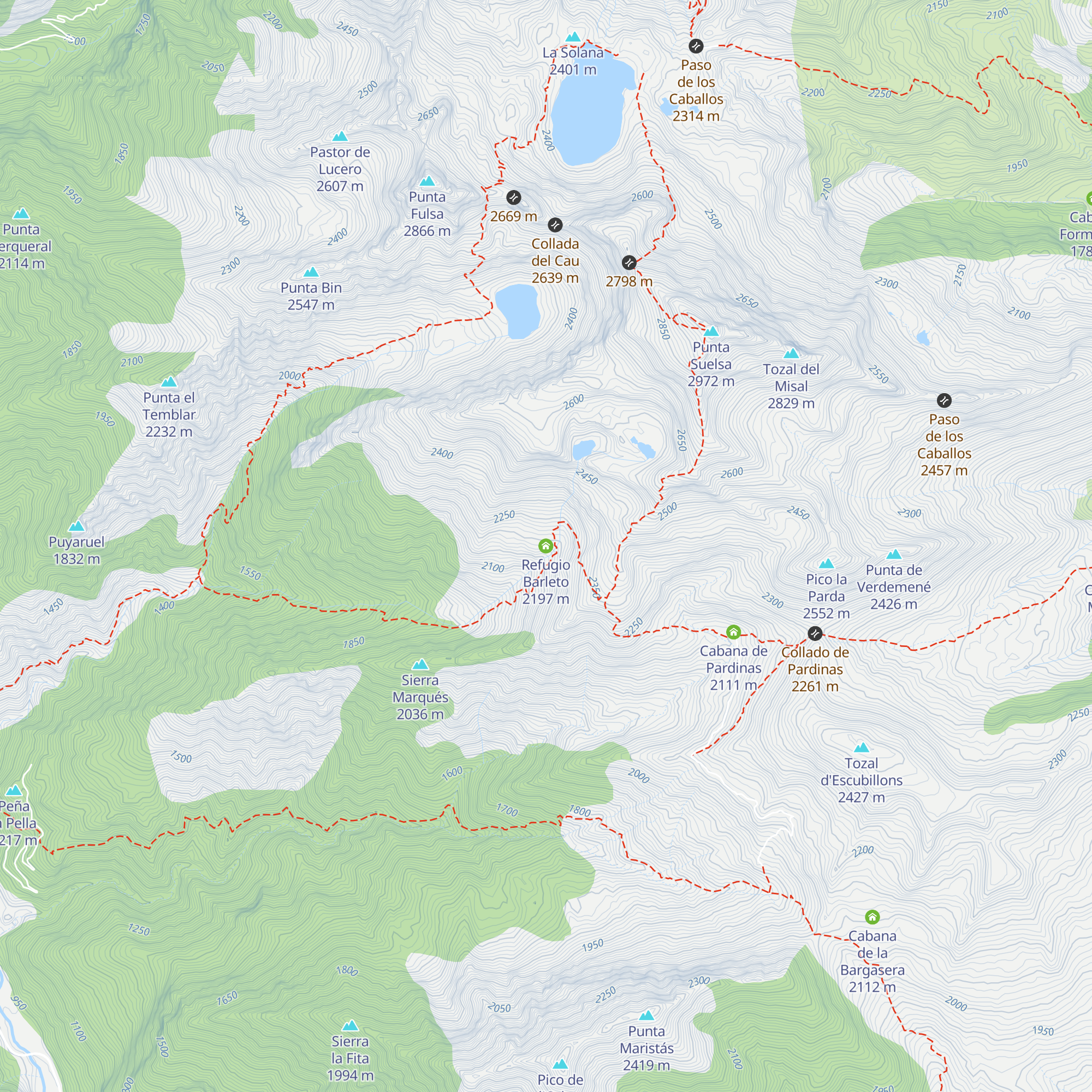 Refugio Barleto map