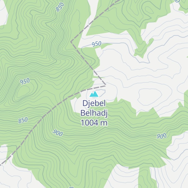 Map of Djebel Belhadj