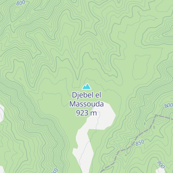 Map of Djebel el Massouda
