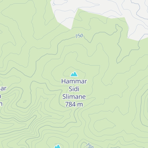 Map of Hammar Sidi Slimane