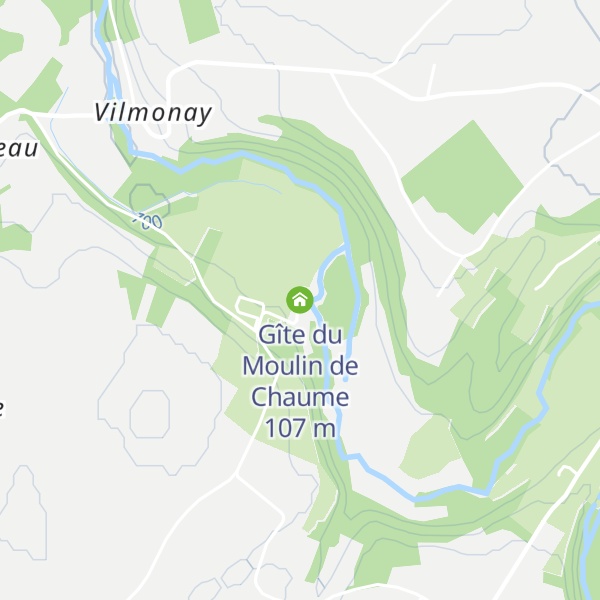 Map of Gîte du Moulin de Chaume