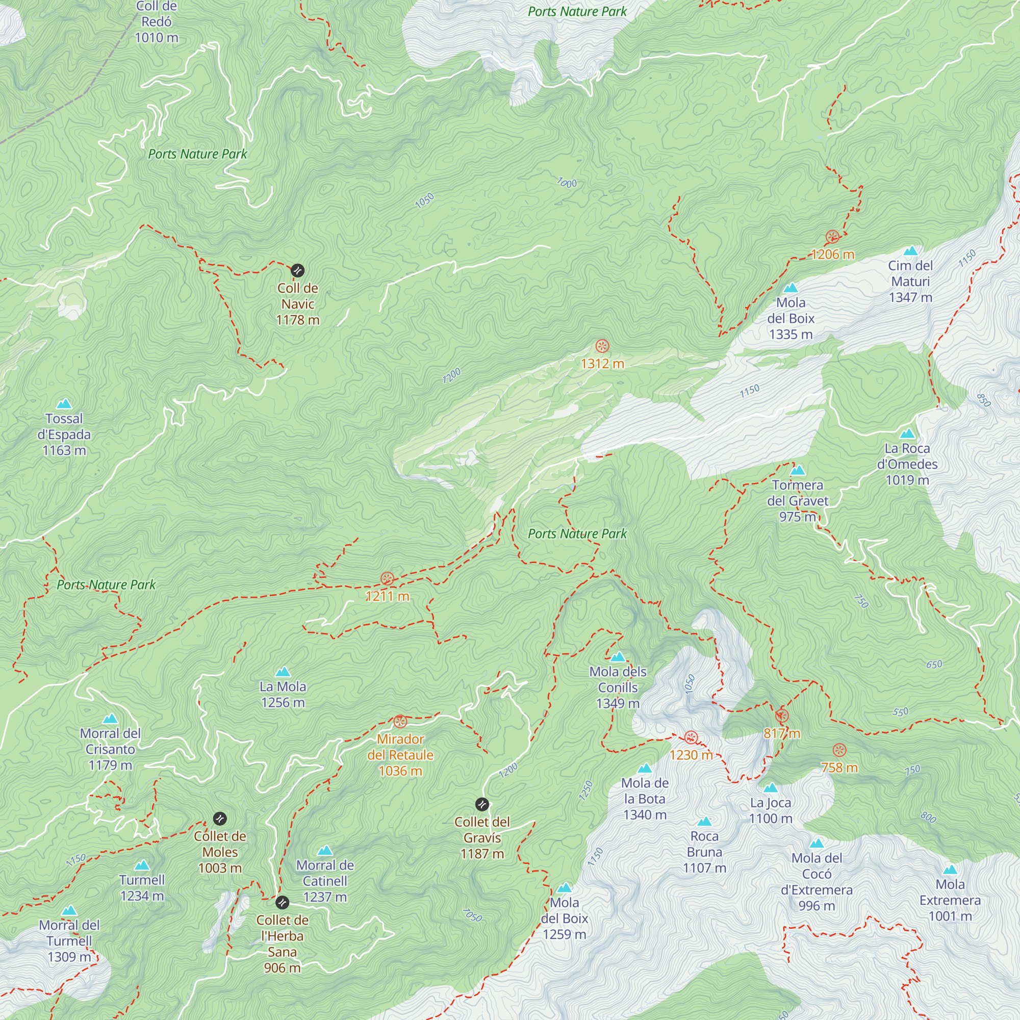 Refugi de Mas del Frare map