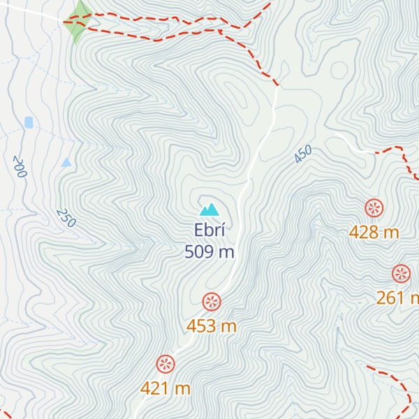 Map of Ebrí