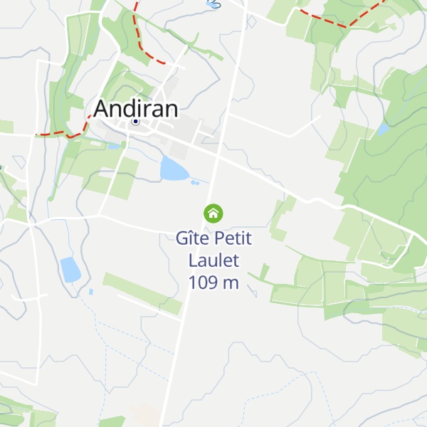 Map of Gîte Petit Laulet