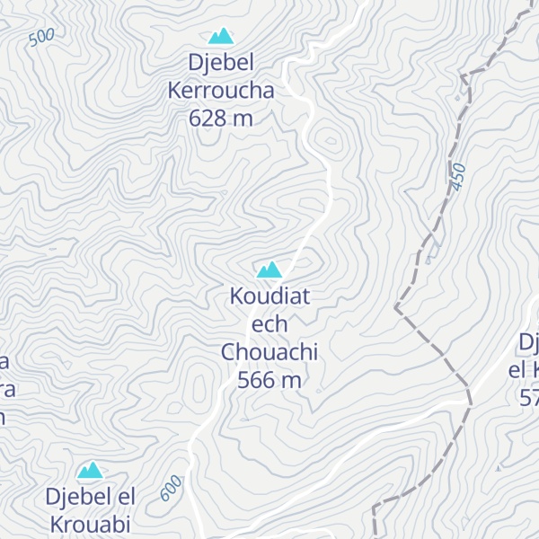 Map of Koudiat ech Chouachi