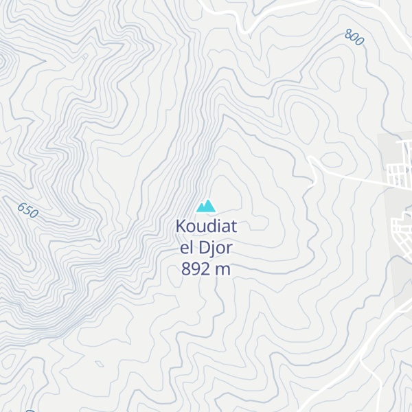 Map of Koudiat el Djor