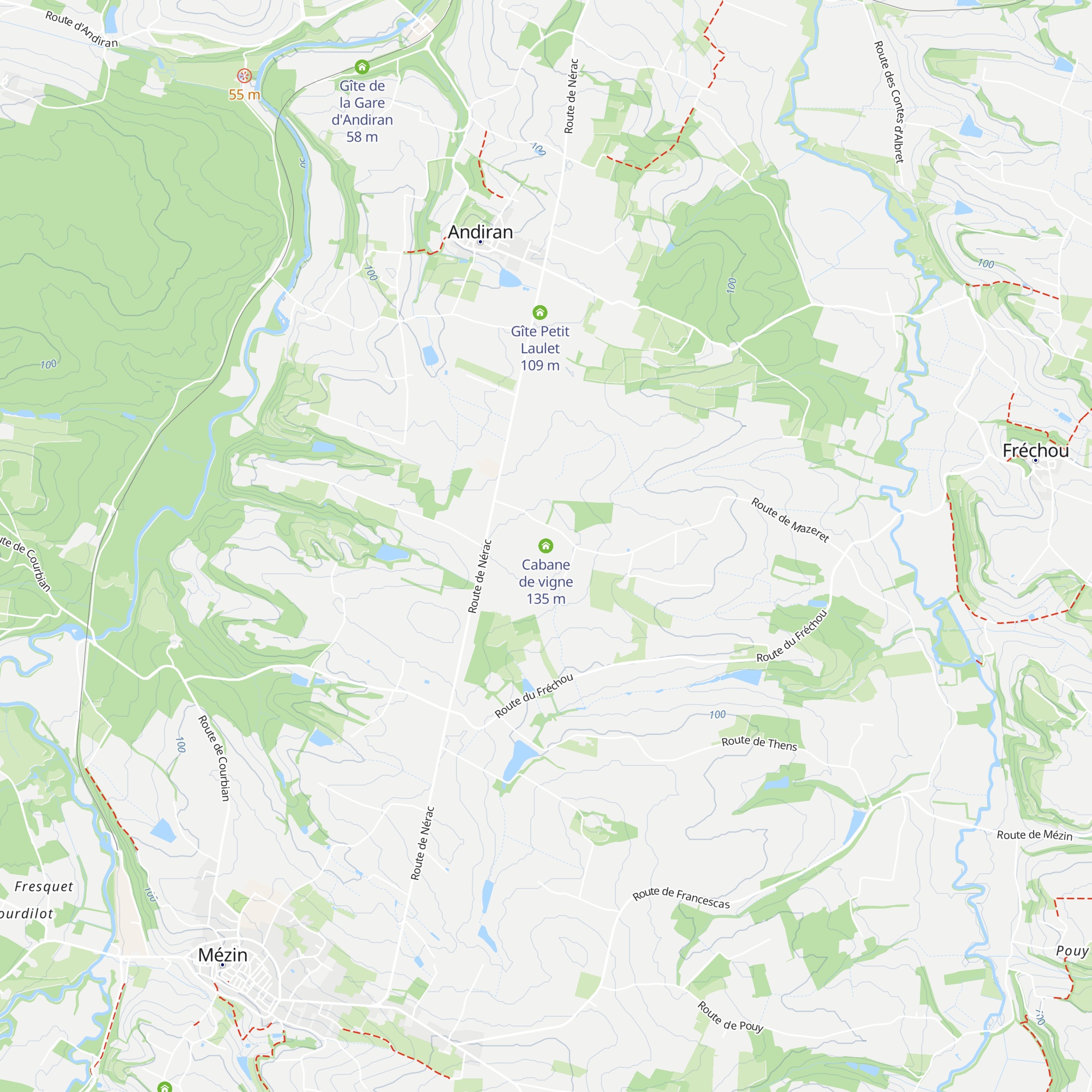 Cabane de vigne map