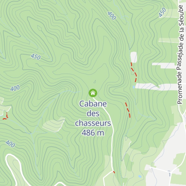 Map of Cabane des chasseurs