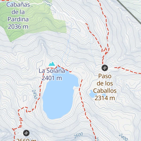 Map of Refugio Urdiceto