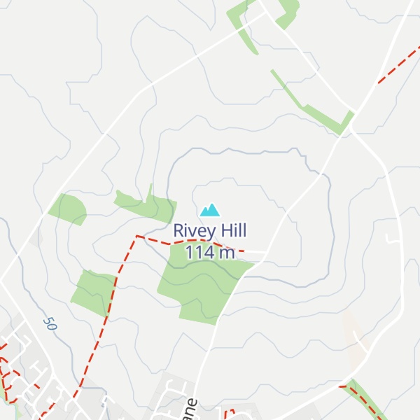 Map of Rivey Hill
