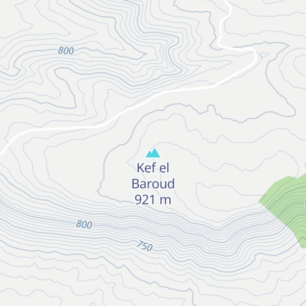 Map of Kef el Baroud