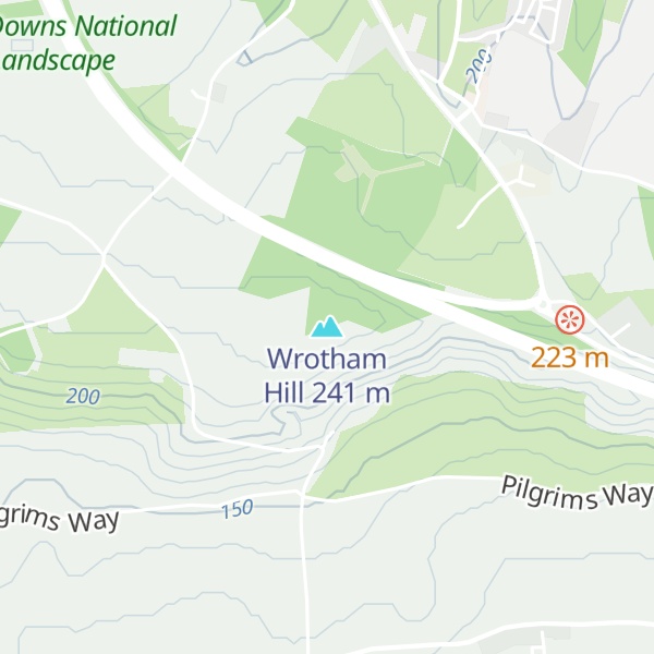 Map of Wrotham Hill
