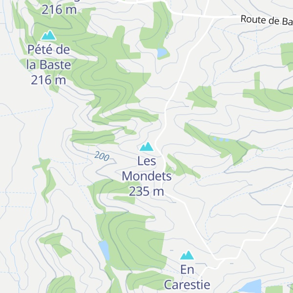 Map of Les Mondets