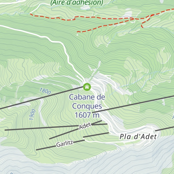 Map of Cabane de Conques