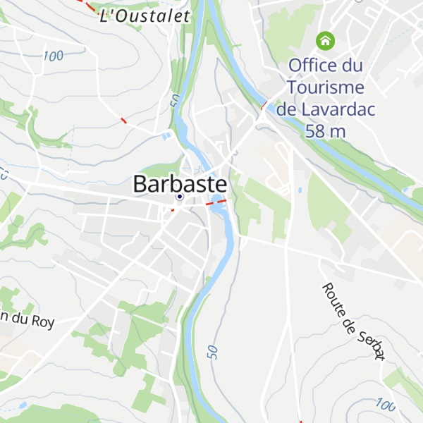 Map of Gîte du Moulin du Batan